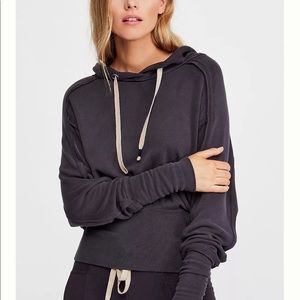 Free People Movement Ready Go Hoodie black size small